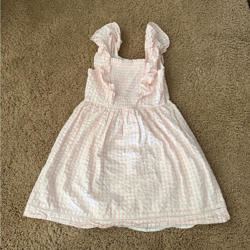 Pink Ruffled Sleeveless Dress
